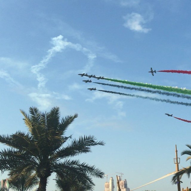 Al Fursan aerobatics show to celebrate UAE National Day 🇦🇪