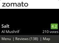 Salt Menu, Reviews, Photos, Location and Info - Zomato