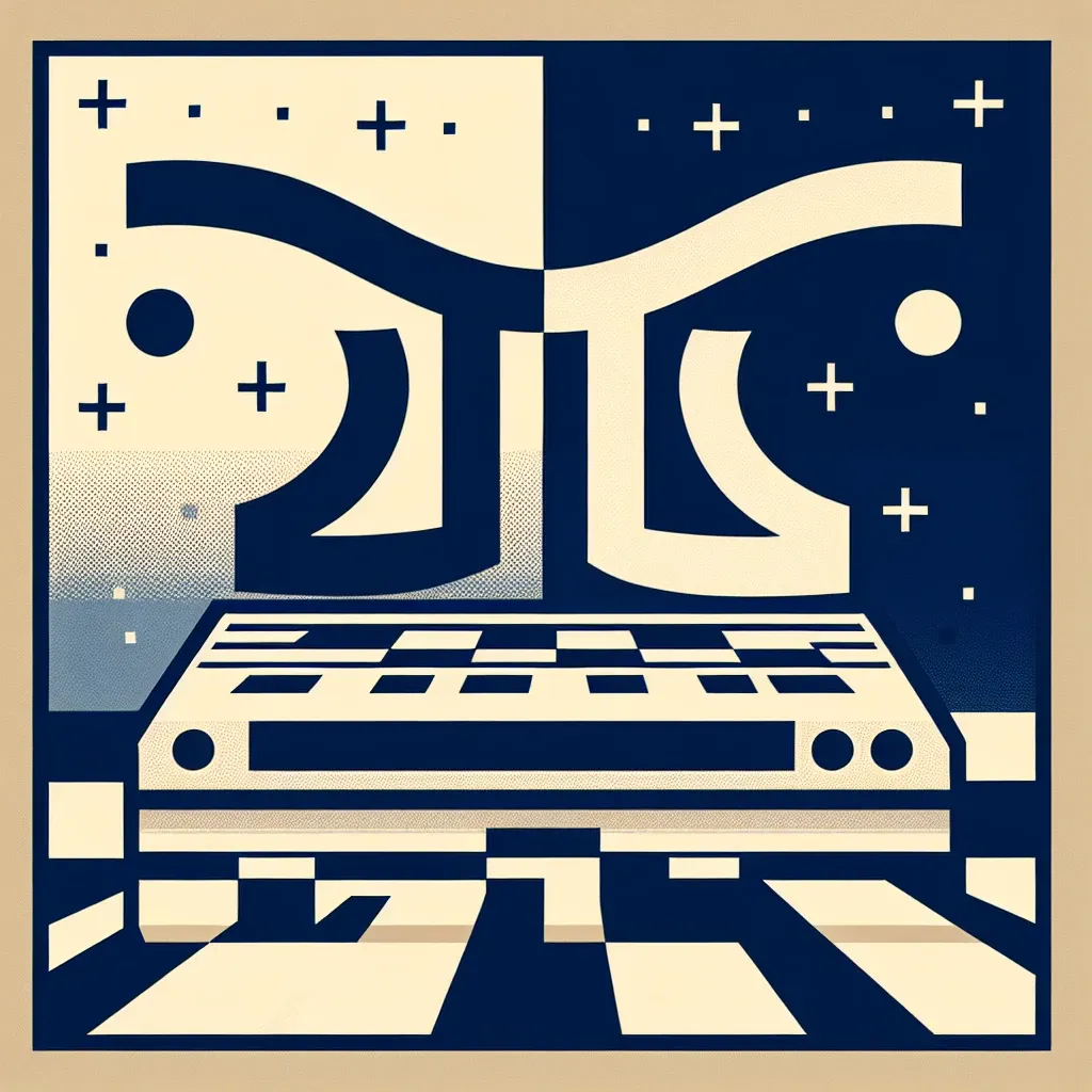 "Gemini AI competing against Atari in a classic hardware chess match, showcasing advanced artificial intelligence technology and retro gaming elements."