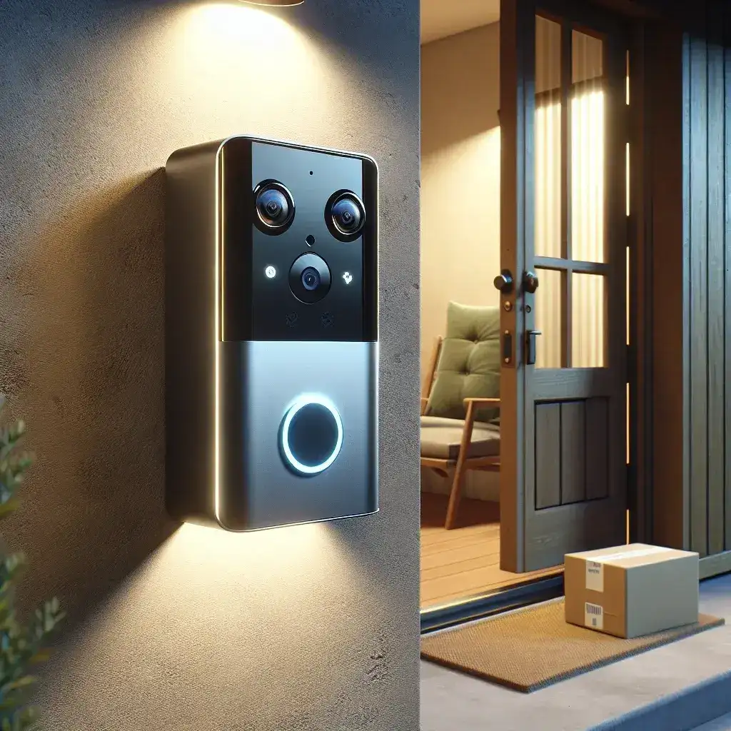 "Blink Doorbell 2 showcasing dual-camera package detection technology for enhanced home security"