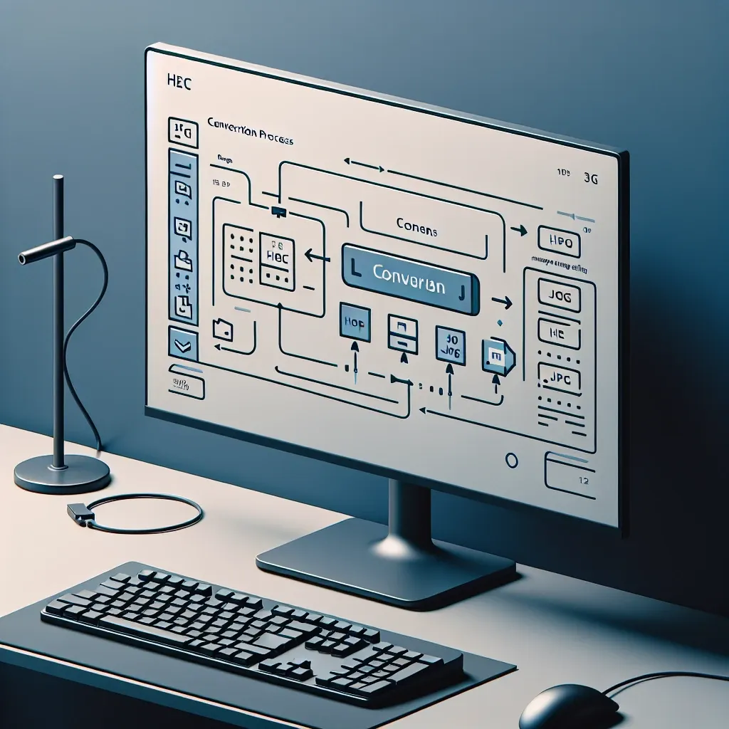 "Step-by-step guide to convert HEIC to JPG on Windows 10, featuring a screenshot of the conversion process in action for readers seeking easy and effective methods."
