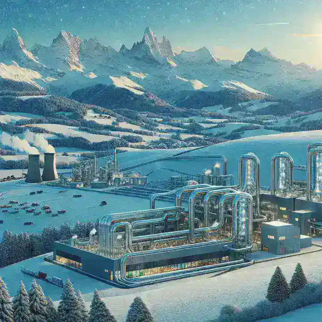 "Heat recovery system in a Nordic city showcasing innovative waste heat reuse technologies in urban infrastructure"
